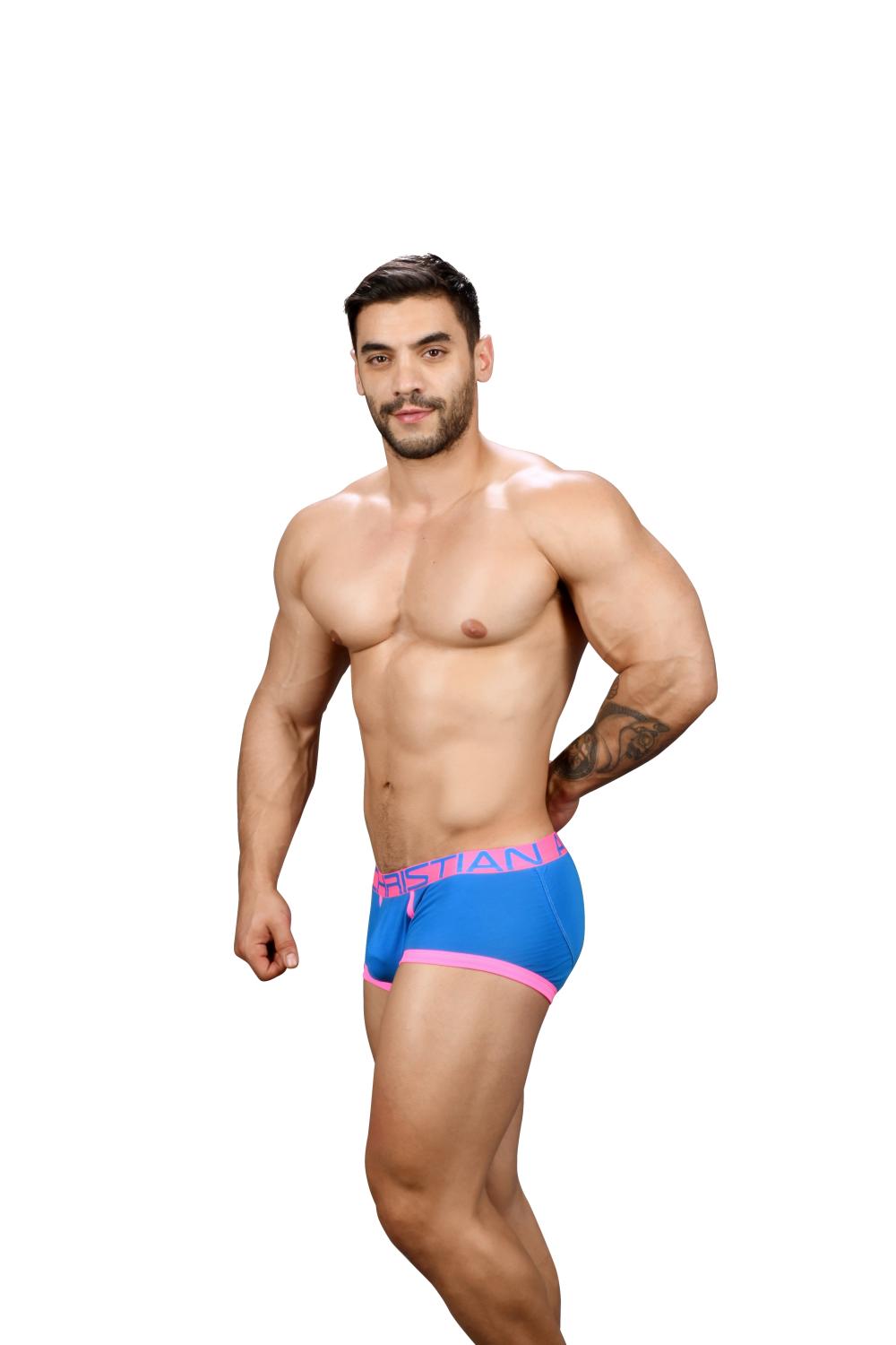 FlashLift Boxerky ANDREW CHRISTIAN s Pushup kapsou Show-It Electric Blue4